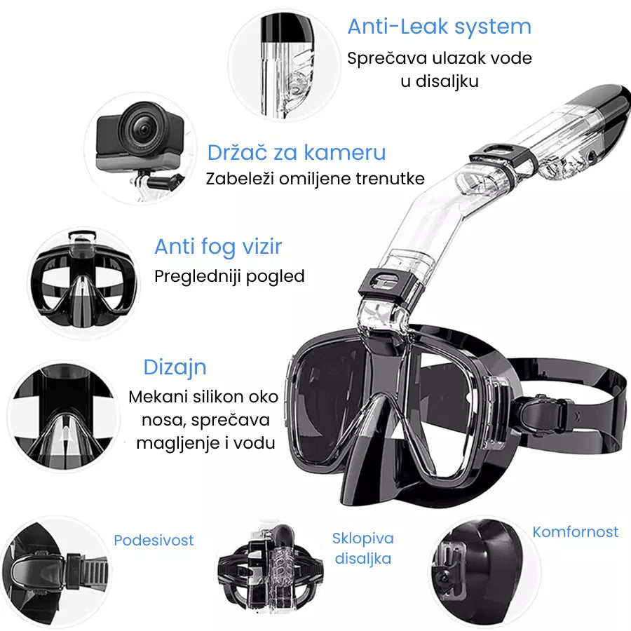 AquaVisio Pro - maska za ronjenje sa slobodnim disanjem